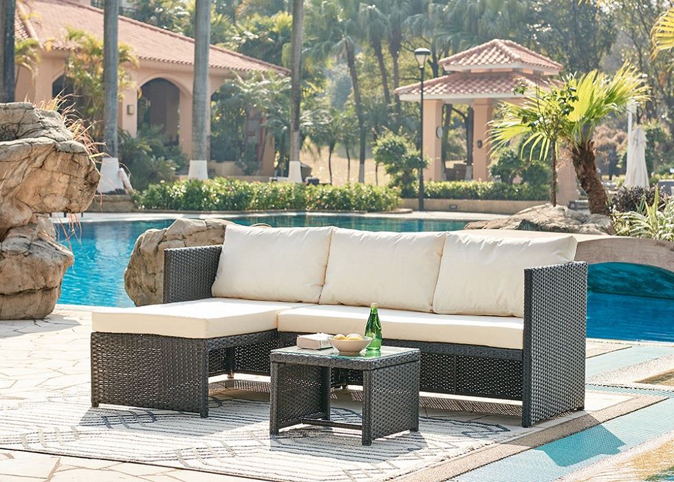 Havana Black 3PC Sofa Set