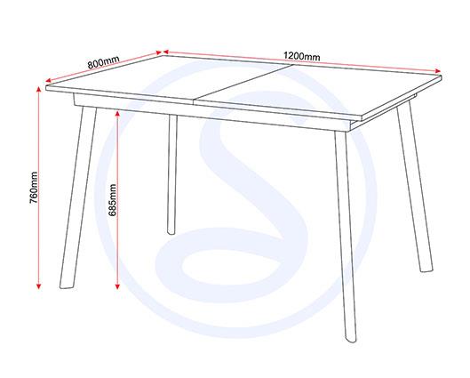 AVERY EXTENDING DINING SET (X4 CHAIRS) - CONCRETE/GREY VELVET