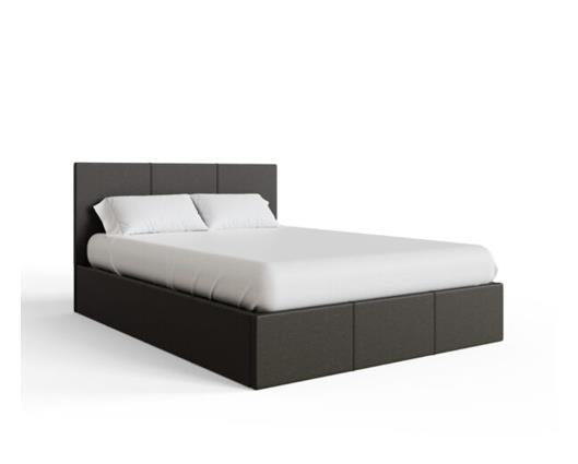 King End Lift Ottoman Bed-Grey