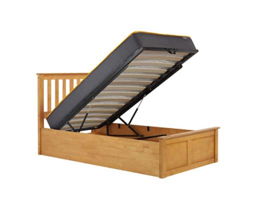 Phoenix Single Ottoman Bed - Oak