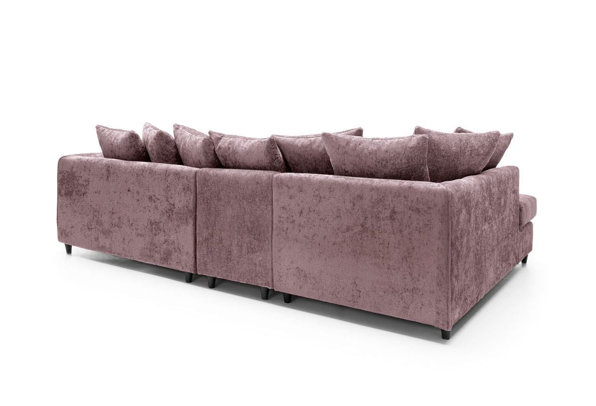 Heidi Left Hand Facing Corner Sofa Plus - Pink