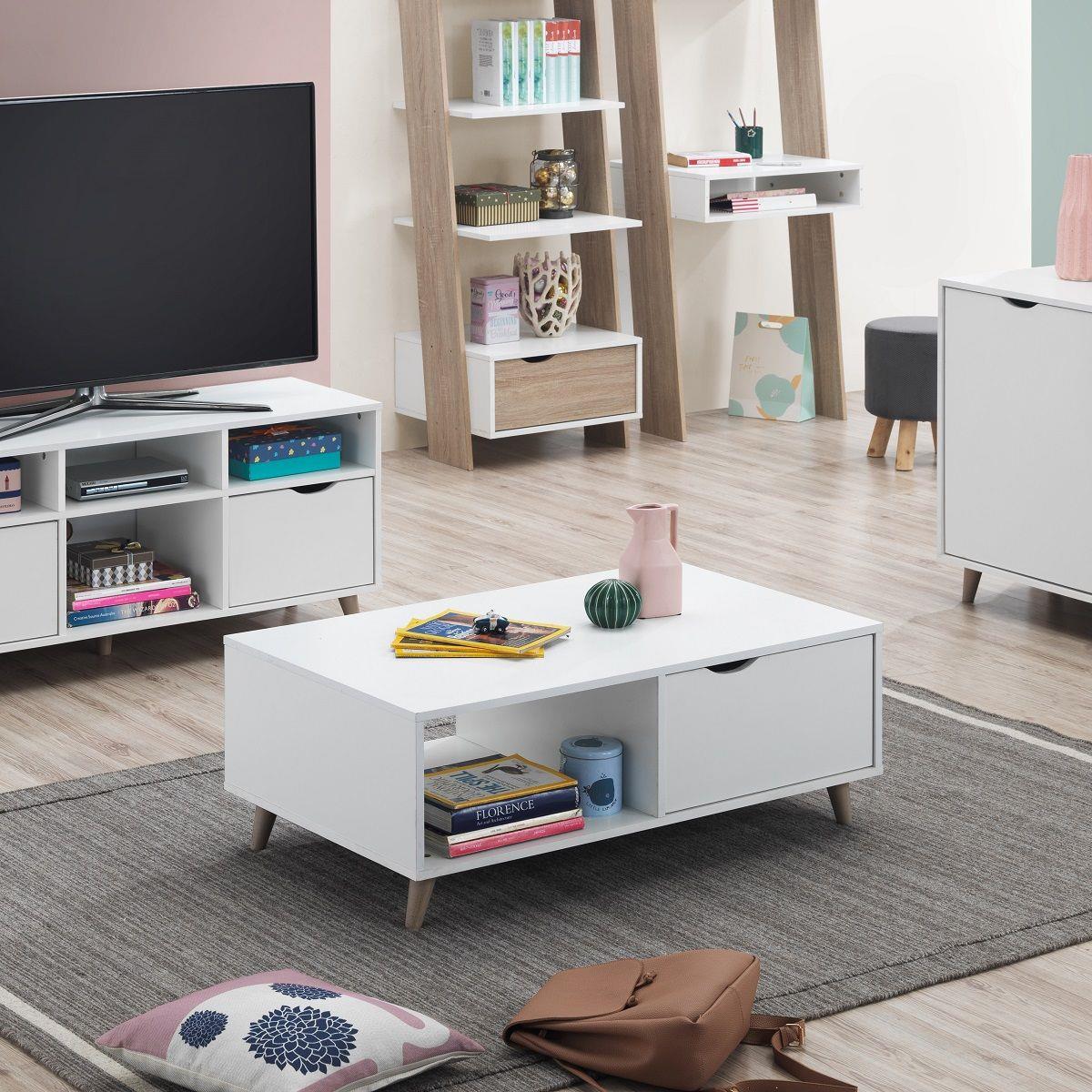 Pexton Coffee Table with 2 Drawers
