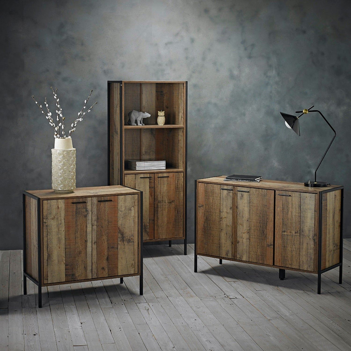Harben Bookcase-Display Cabinet