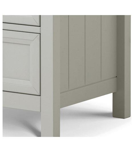 Acadia 5 Drawer Tall Chest- Dove Grey