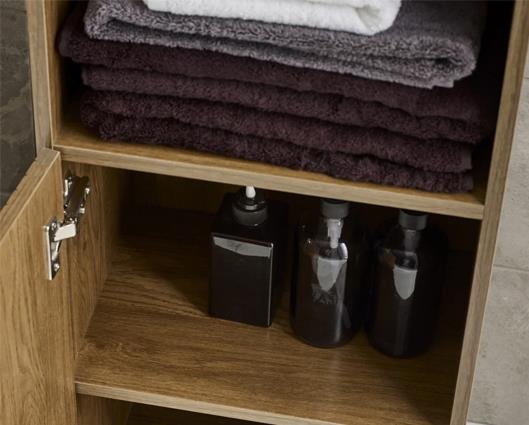 Hampshire Tall Bathroom Cabinet Wallnut