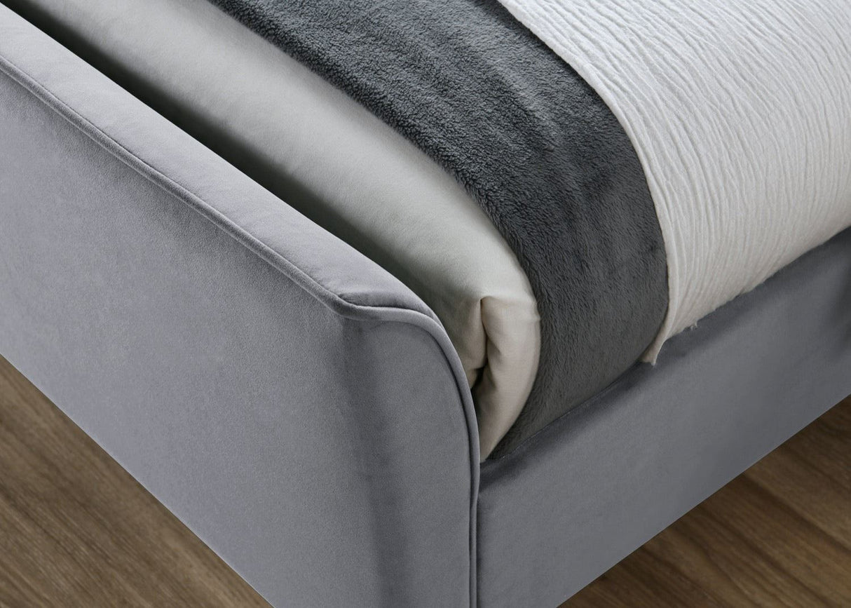 Clover King Bed - Grey