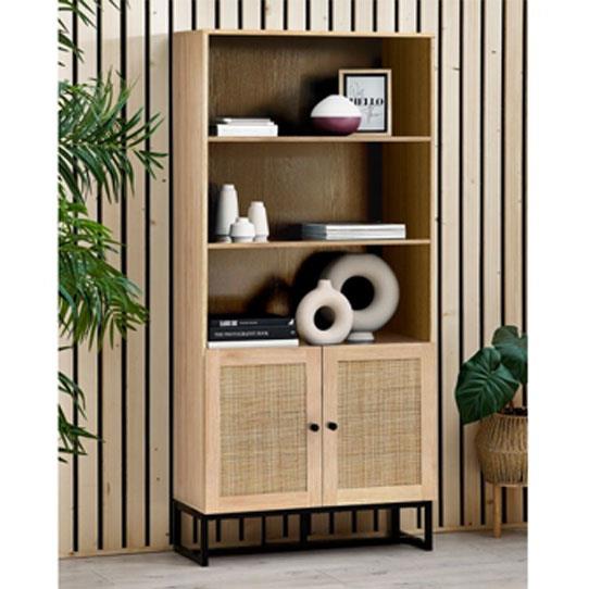 Petra Tall Bookcase- Oak