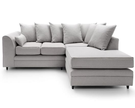 Daisy Right Hand Facing Corner Sofa - Light Grey