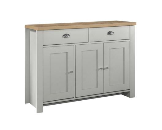 Harper 3 Door 2 Drawer Sideboard - Grey
