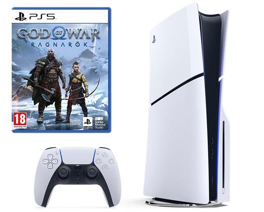 PS5 Slim Disc Console with God of War Ragnarok
