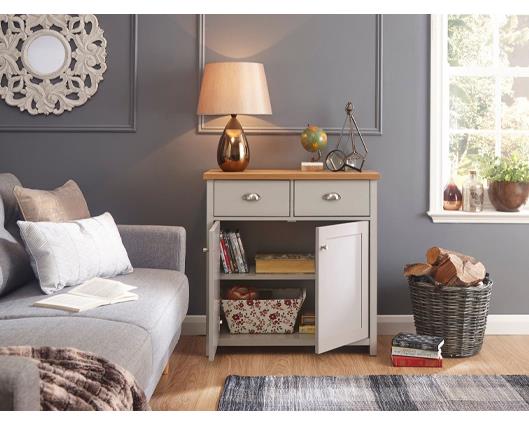 Lachlan Compact Sideboard-Grey