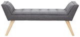 Mula Uplholstered Bench-Dark Grey