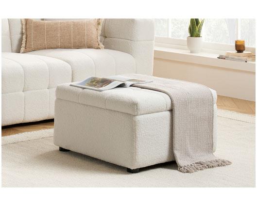 Milo Footstool - White