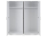 DAKOTA 4 DOOR WARDROBE - WHITE