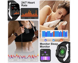 Jugeman Smart Watch & Fitness Tracker for Android/IOS - Black