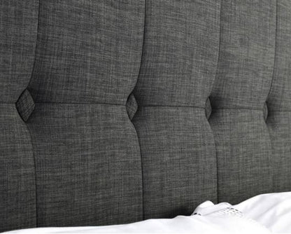 Sorrento Ottoman King Bed - Dark Grey