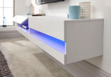 Graze LED 150cm Wall TV Unit-White
