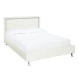 Crystalle King Bed - White