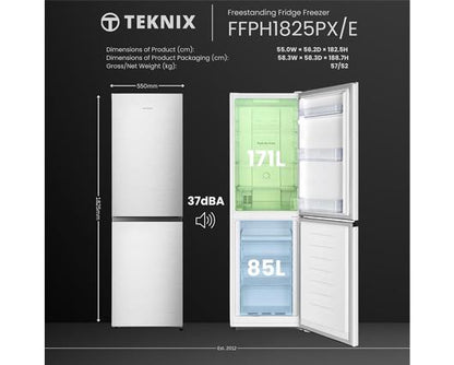 Teknix FFPH1825PX/E 180cm 50/50 Fridge Freezer