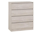 MALVERN 2 DOOR WARDROBE BEDROOM SET - URBAN SNOW