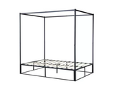Farringdon Metal 4 Poster Double Bed - Black