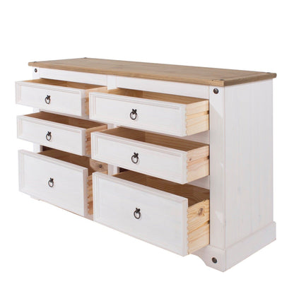 Corona White 3+3 Drawer Chest