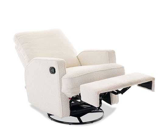 Madeline Swivel Glider Recliner Chair - Boucl" Style