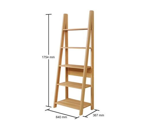 Ladder Bookcase-Oak