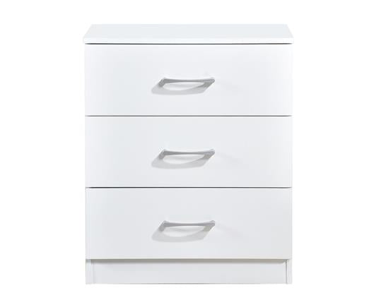 Highbury 3 Drawer Chest - White