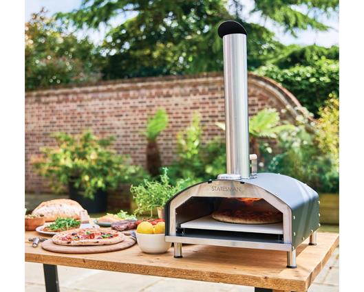 Statesman Tabletop Wood Fire Pizza Oven 13 inch