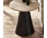 Elgon Coffee and Lamp Table Set Travertine Effect