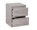 Jackson 2 Drawer Bedside - Grey Oak