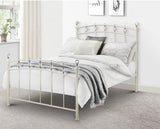 Sophie Crystal King Bed - White