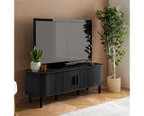 Axel Fluted Large TV Unit - Black