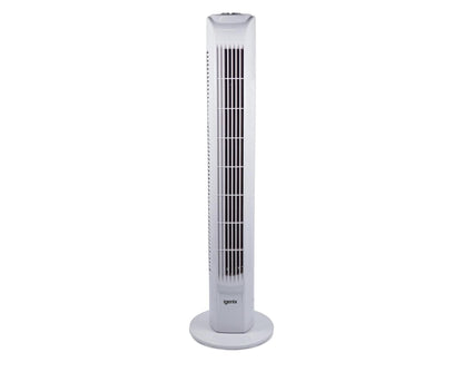 Igenix 30" Tower Fan with 7 Hour Timer and Remote Control - White
