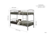 Corz Bunk Bed - Silver