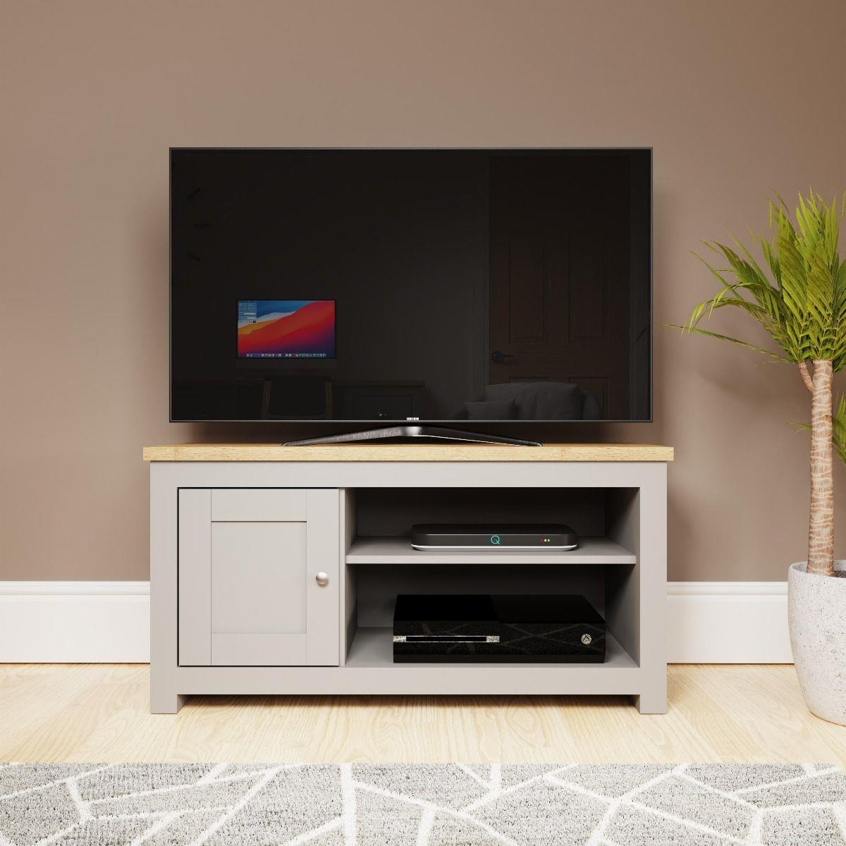 Lincoln 1 Door TV Unit- Light Grey