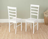Pagan Dining Table & 2 Ladder Chairs- White
