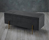 Laretta Storage Ottoman Grey