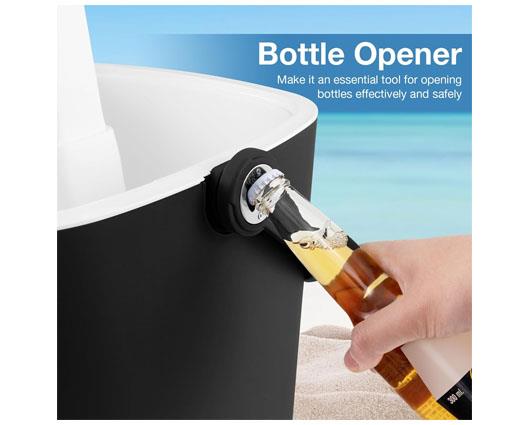COSTWAY 15L Outdoor Pop up Ice Bucket Table
