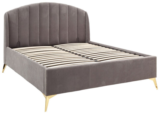 Pettine End Lift Ottoman King Bed - Grey