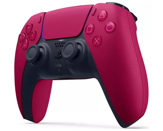 PS5 Dualsense Controllers in Black & Red with Controller Charging Stand