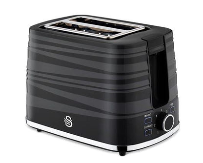 Swan Symphony 2 Slice Toaster Black