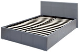 Serena Side Lift Ottoman King Bed - Light Grey