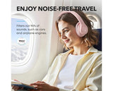 Soundcore Anker Noise Cancelling Headphones - Pink