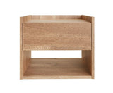 Harrison Wall Mounted Bedside Tables (Pair)- Oak