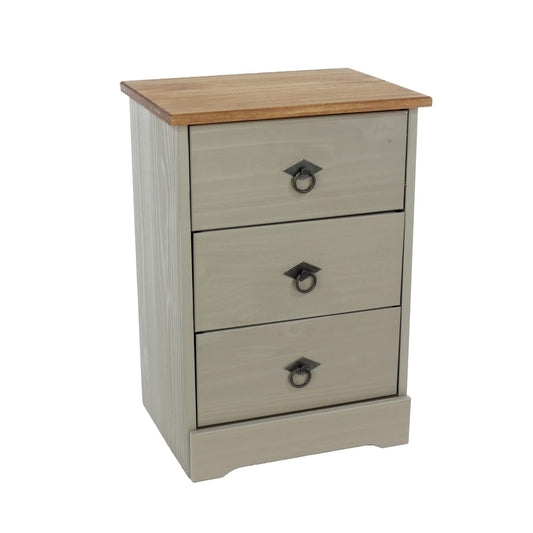 Corona Classic 3 drawer bedside cabinet