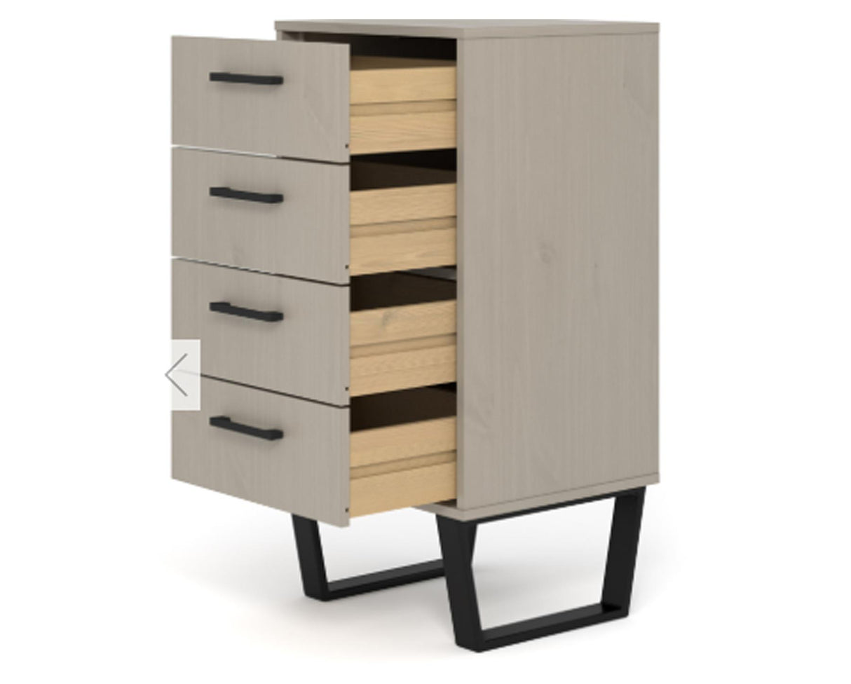 Telv 4 Drawer Narrow Chest