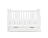 Seren Mini Cot Bed + Moisture Mngmnt Mattress - White
