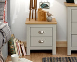 Lachlan 2 Drawer Bedside-Grey